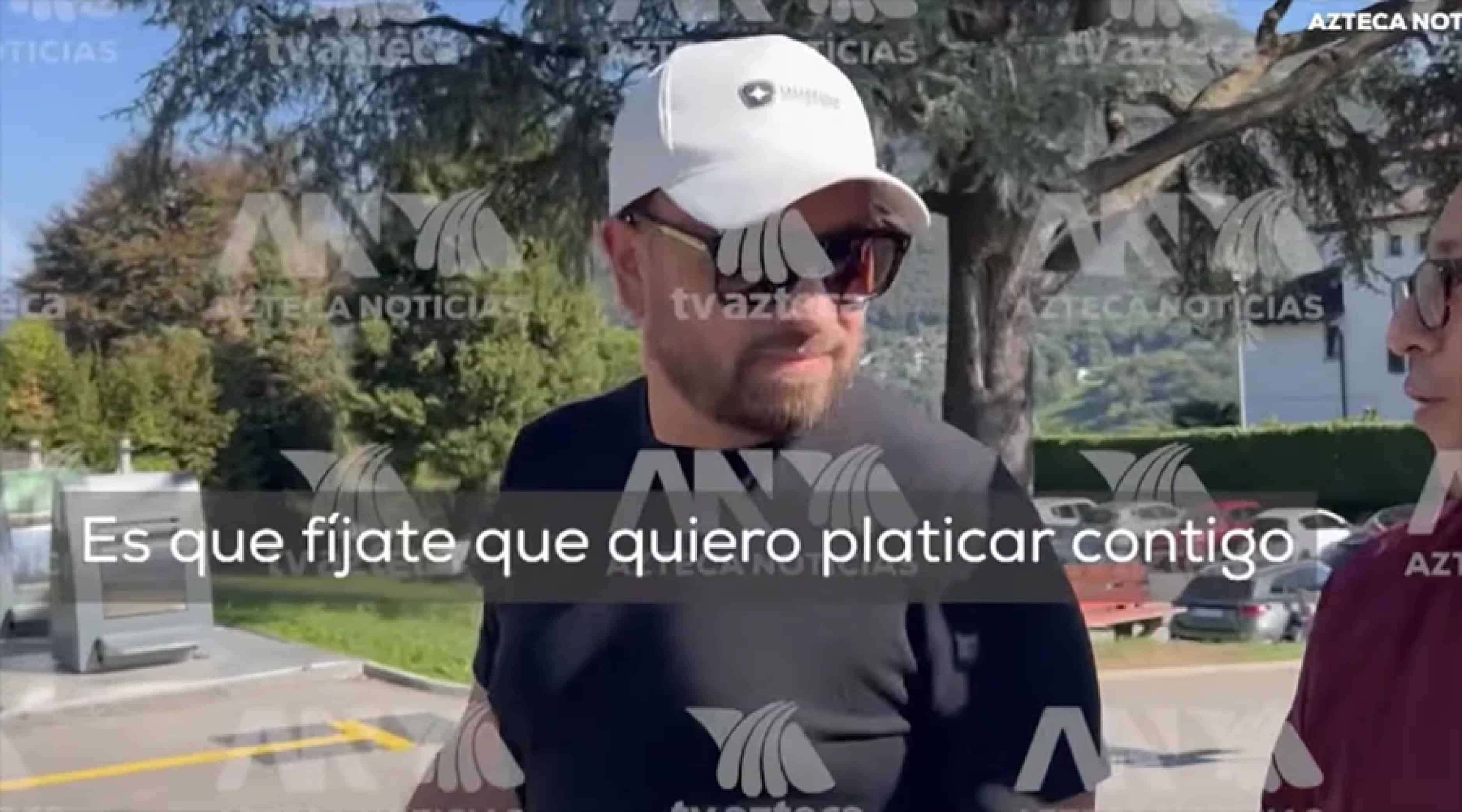 Amílcar Olán en Suiza, evita entrevista de Azteca Noticias, es cercano a “Andy” López Beltrán