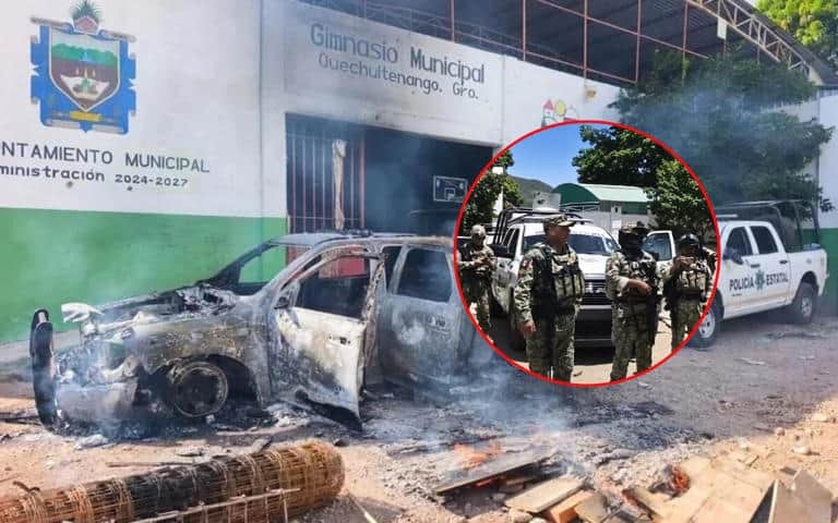 29 agentes retenidos, una patrulla incendiada y carreteras bloqueadas: el despliegue que sacudió a ciudad de Guerrero